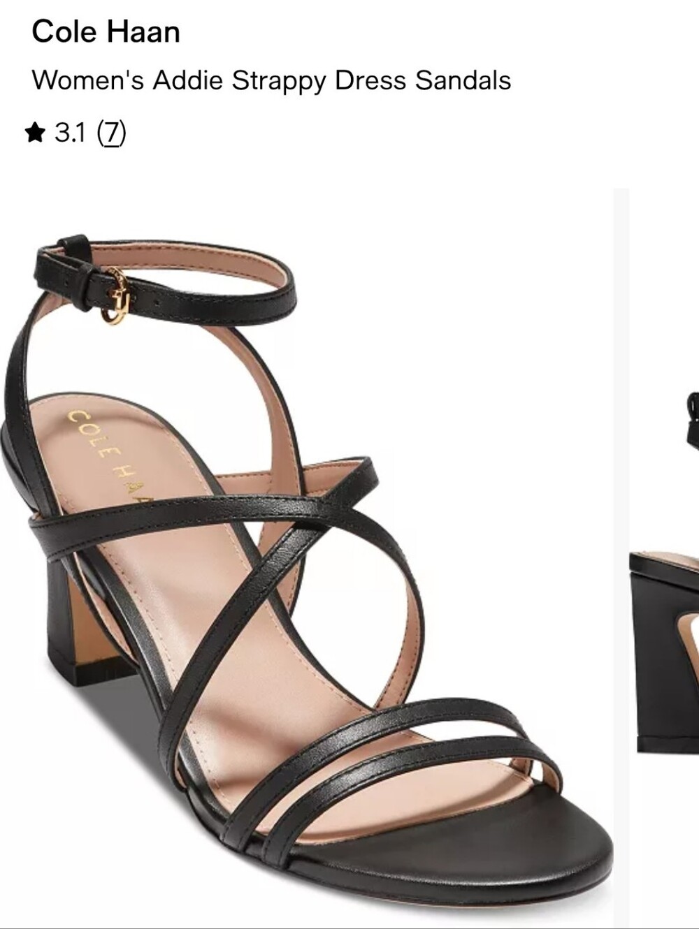Cole Haan Addie Leather Dress Sandals